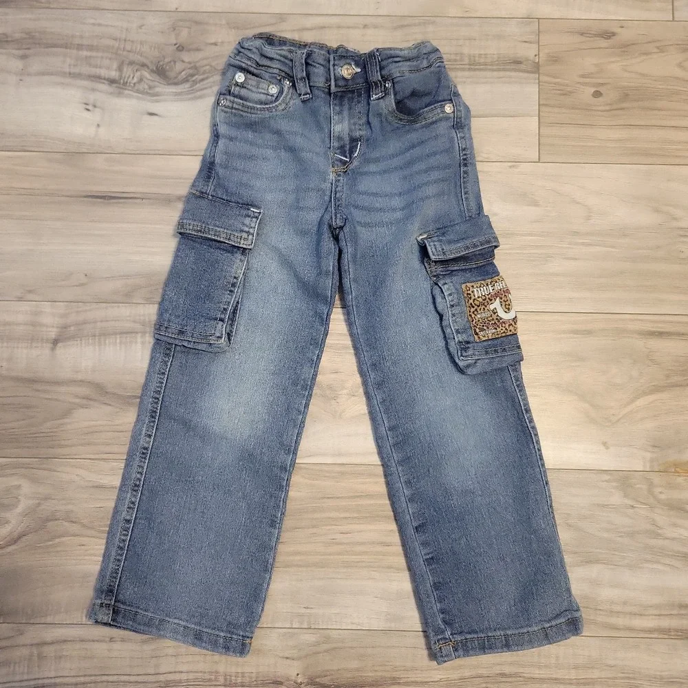 Kid Size Girl‎ True Religion Jeans Size 5/6 Adjustable Waist Straight Leg